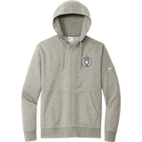 NJ Jets Nike Club Fleece Sleeve Swoosh Full-Zip Hoodie