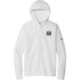 Lady Badgers Nike Club Fleece Sleeve Swoosh Full-Zip Hoodie